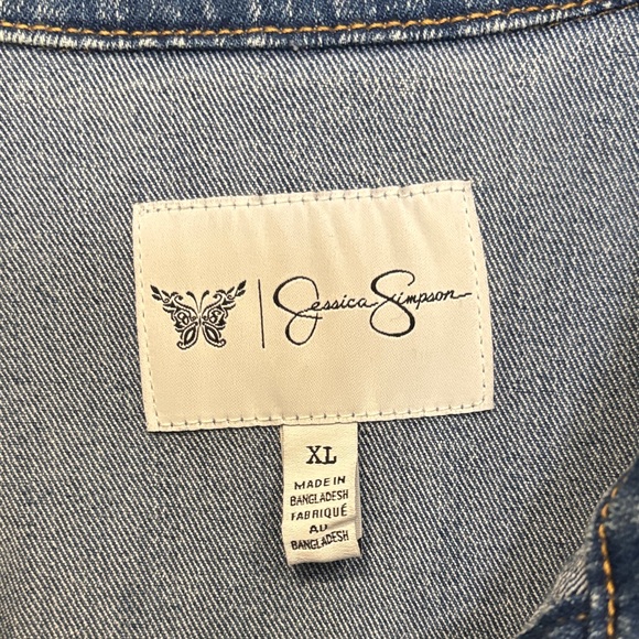 Jessica Simpson Jean Jacket 🔹Classic Blue NWOT - Picture 3 of 5